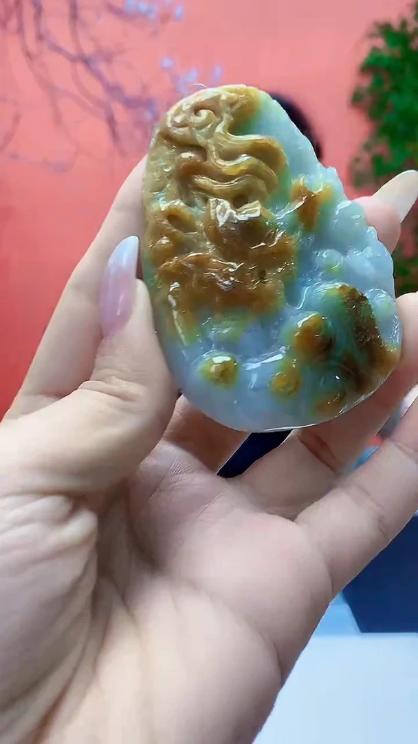 未镶嵌定制翡翠5160ty-毛货挂件164