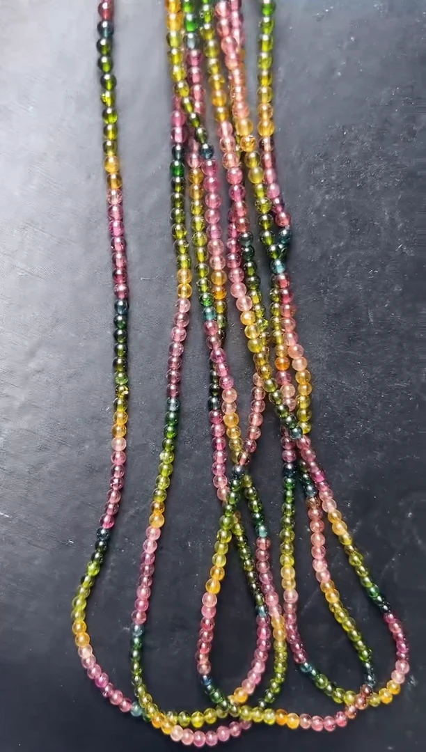 未镶嵌手串水晶多样性发一碧玺多圈手串3mm+ JP57289