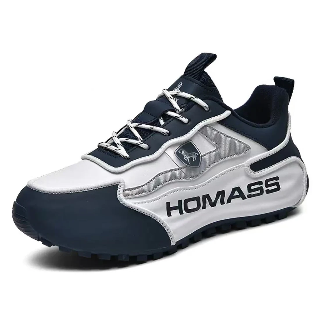 男女同款包底鞋白蓝596-2