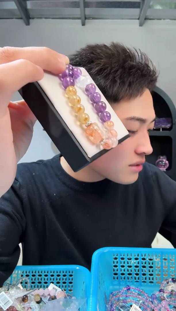 未镶嵌手链水晶晶0439 约9mm