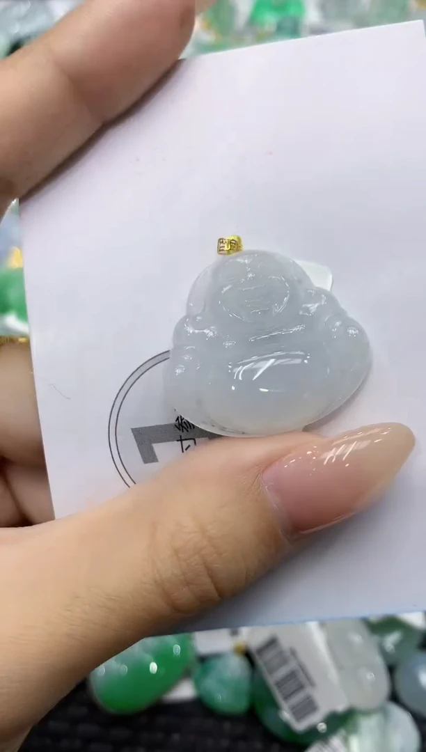 颈饰18K金镶嵌翡翠111111111111