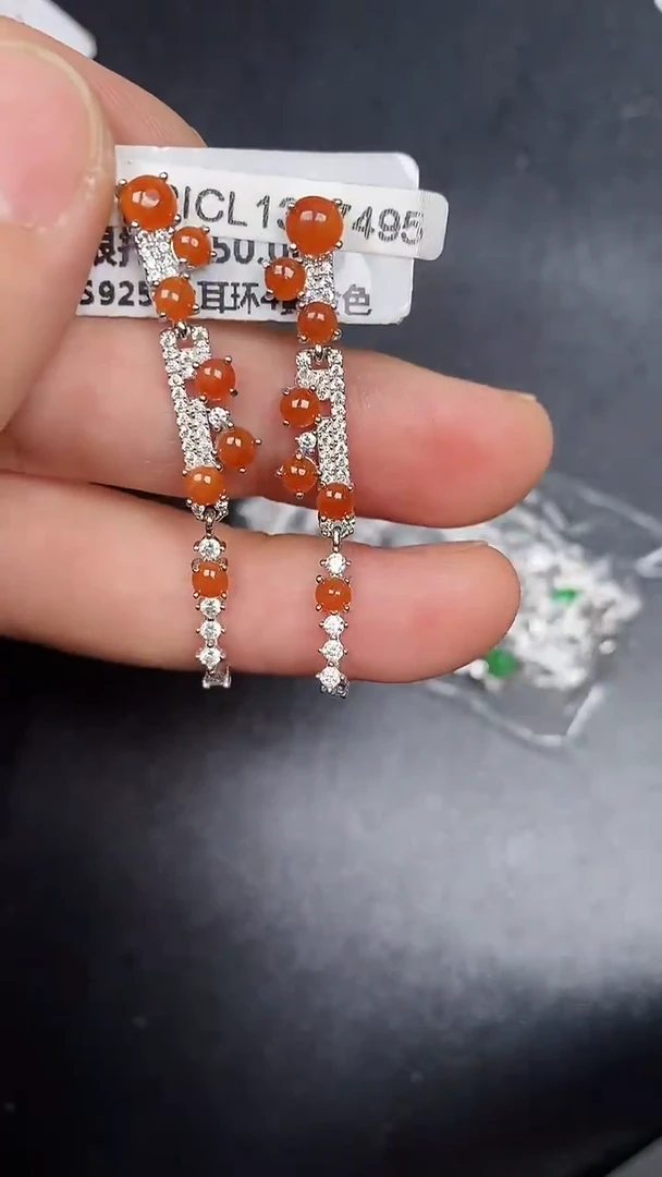 银S925镶嵌戒指翡翠3640