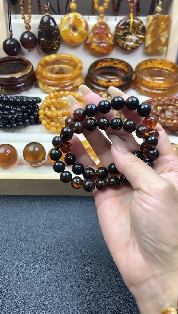 无非金属药珀卡9-10的两串多样性发货微瑕