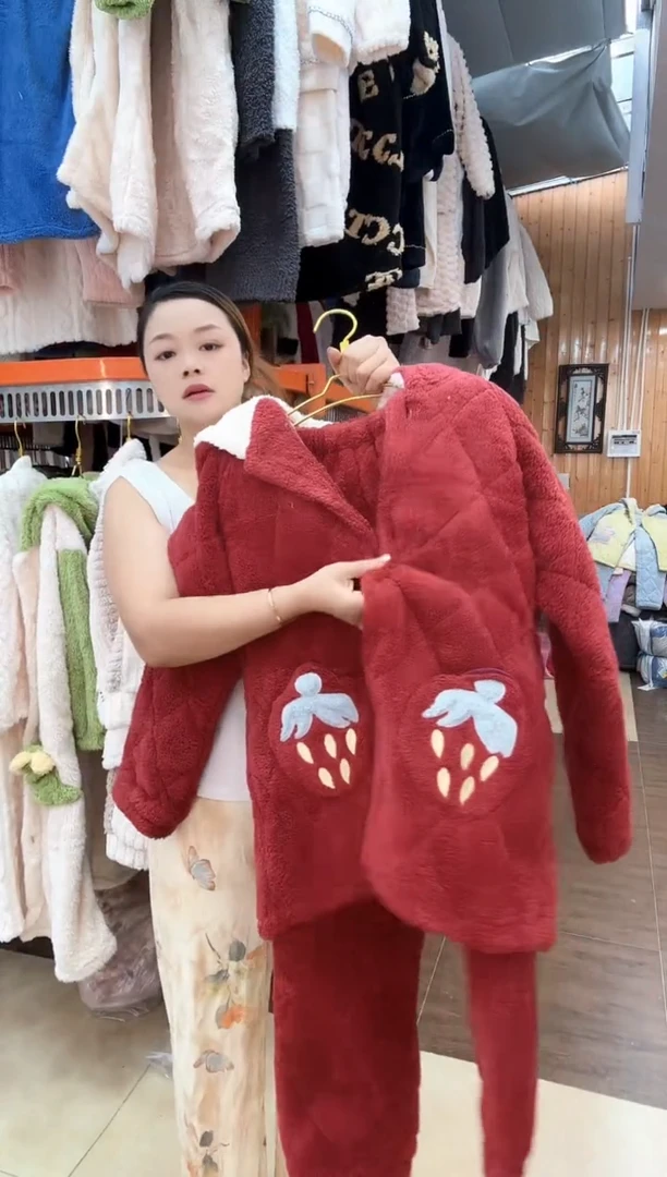 冬装红色草莓口袋(主播讲解为主)