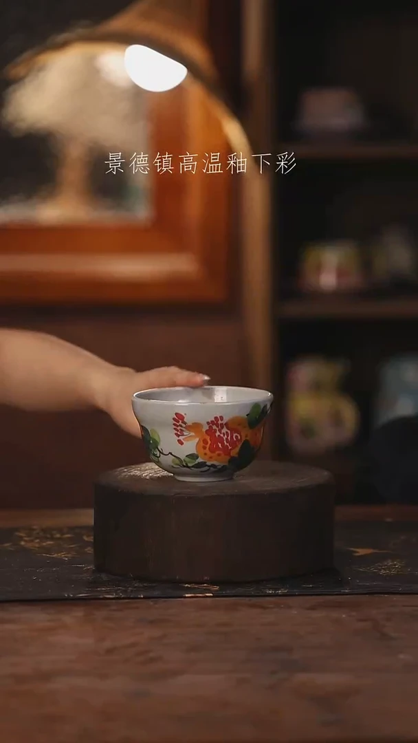 陶瓷景德镇高温釉下手绘陶瓷129