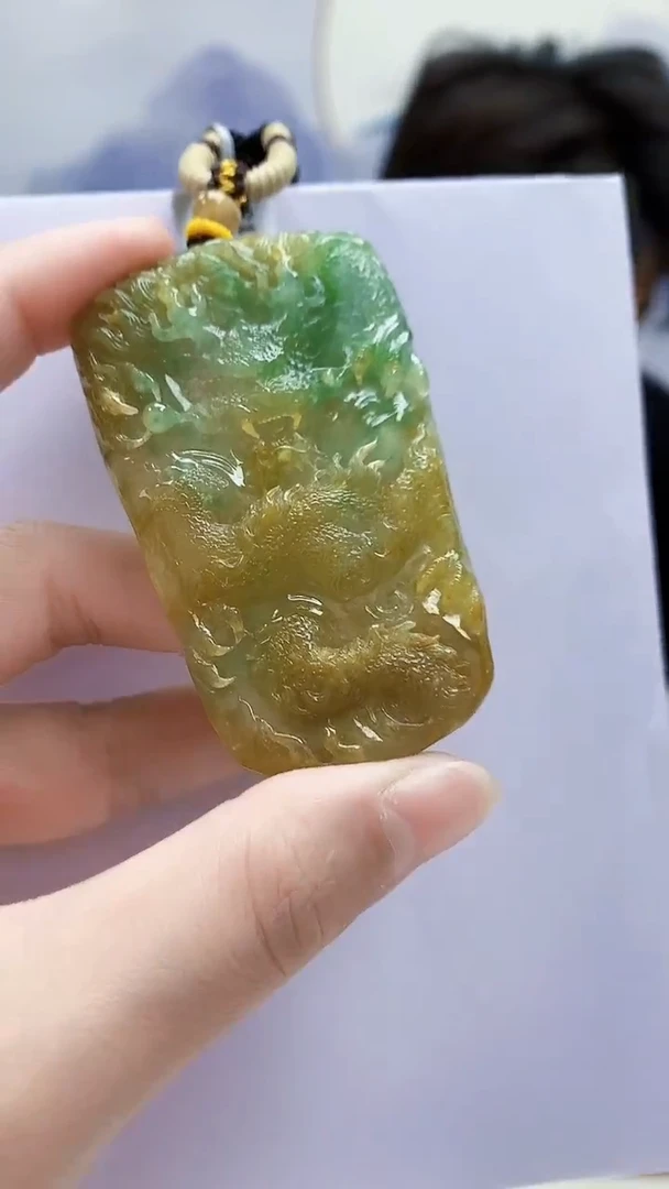 未镶嵌定制翡翠5145lr-毛货挂件10