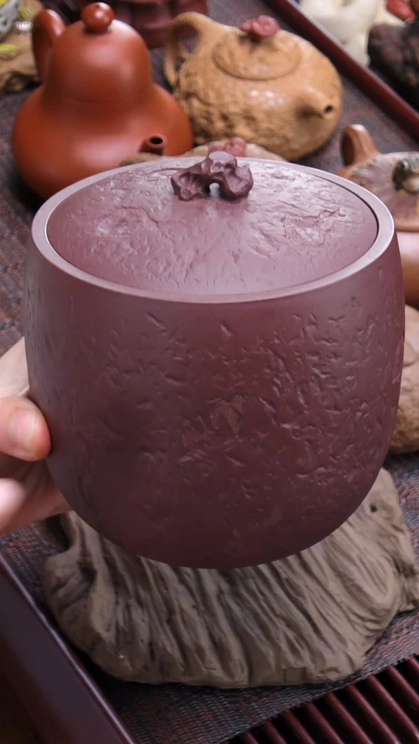 【闪购商品】紫砂茶仓张月《太湖石茶仓》