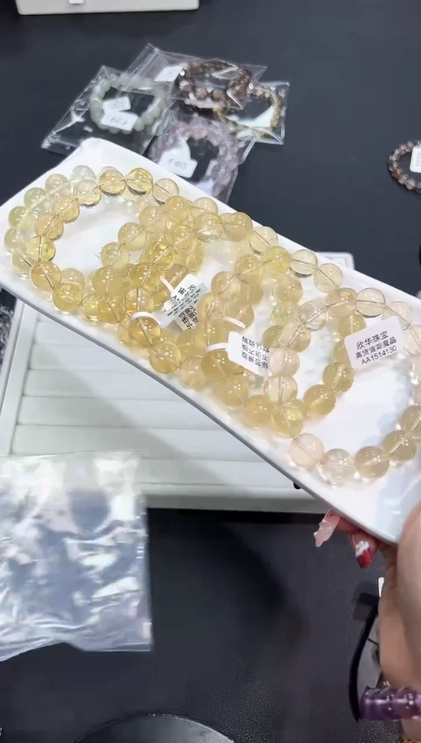 【闪购商品】水晶手串未镶嵌42f多样性发其一/1条13mm默认微瑕
