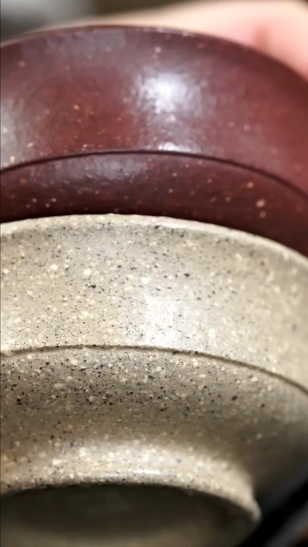 【闪购商品】紫砂茶壶粗砂雪花芝麻段➕粗砂天青禅韵杯双杯