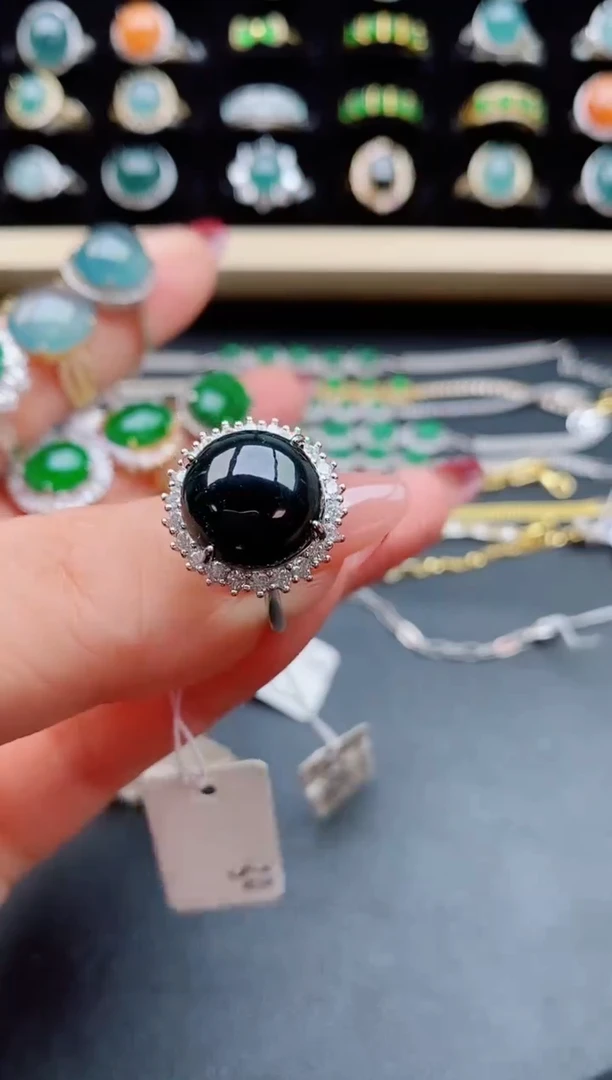 【闪购商品】翡翠戒指银S925镶嵌5080550