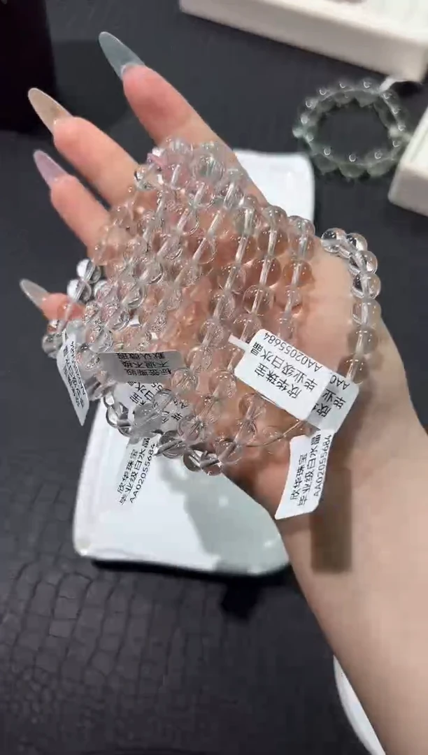 水晶手串未镶嵌12v多样性发其一【1条】默认微瑕