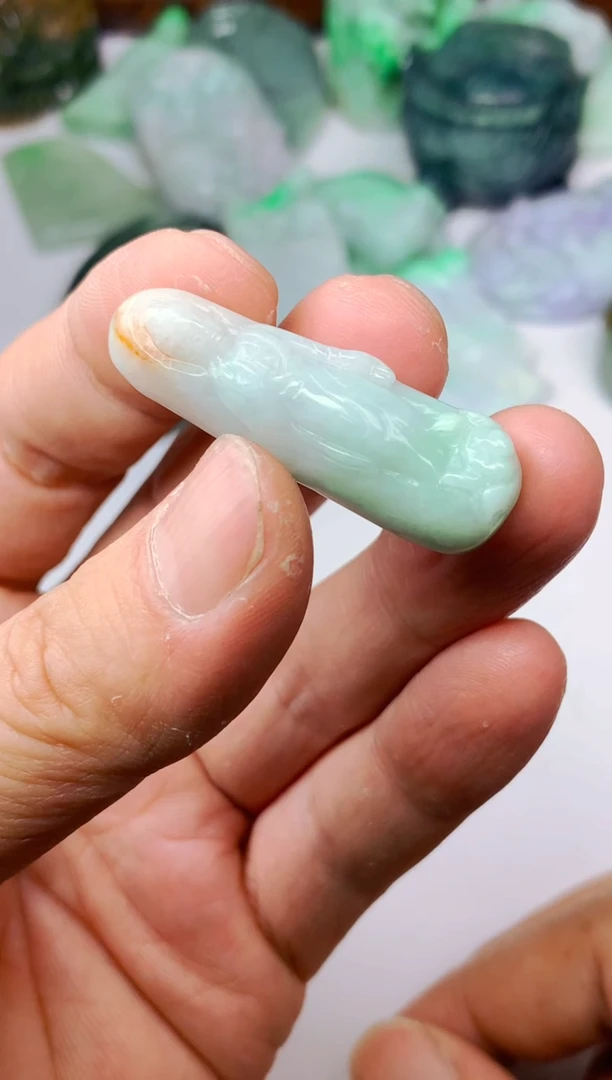 颈饰未镶嵌翡翠古*挂件