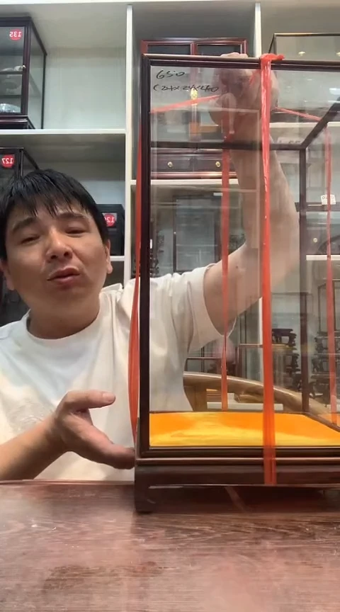 红酸枝木类用****630*30*50玻璃罩652