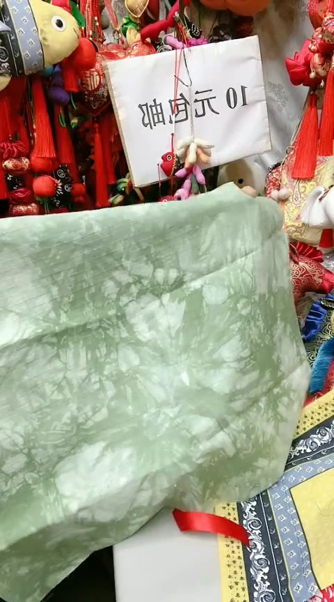 棉纯棉绿色扎染45*45