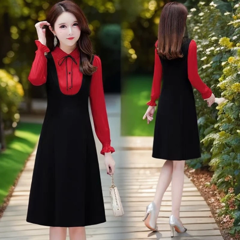 b072#【木兮兮专属】2026年春季新款气质显瘦洋气轻奢时尚连衣裙