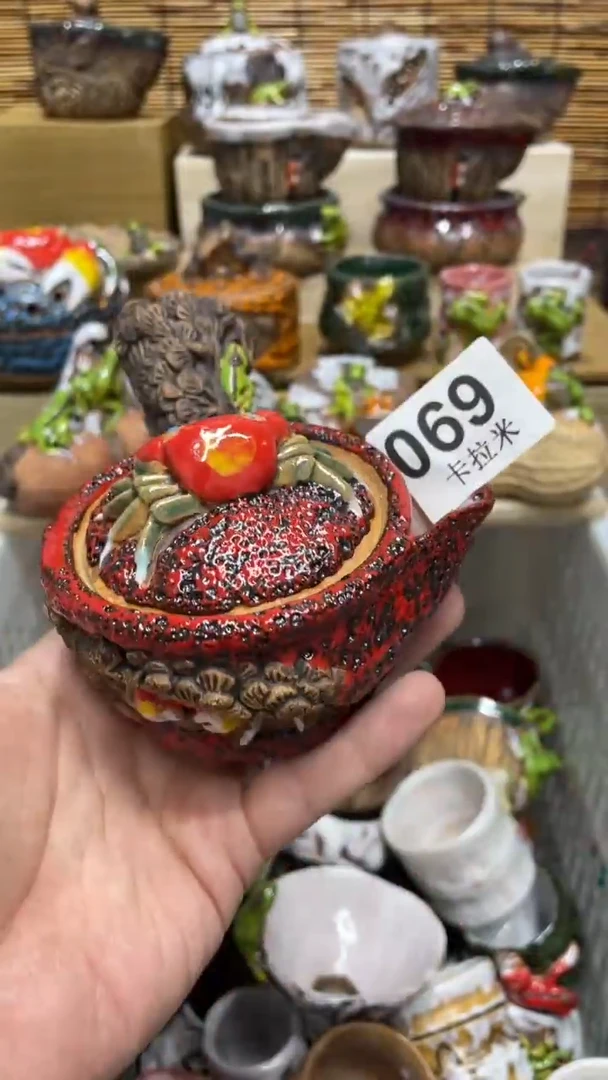 问*069精美粗陶手工柴烧