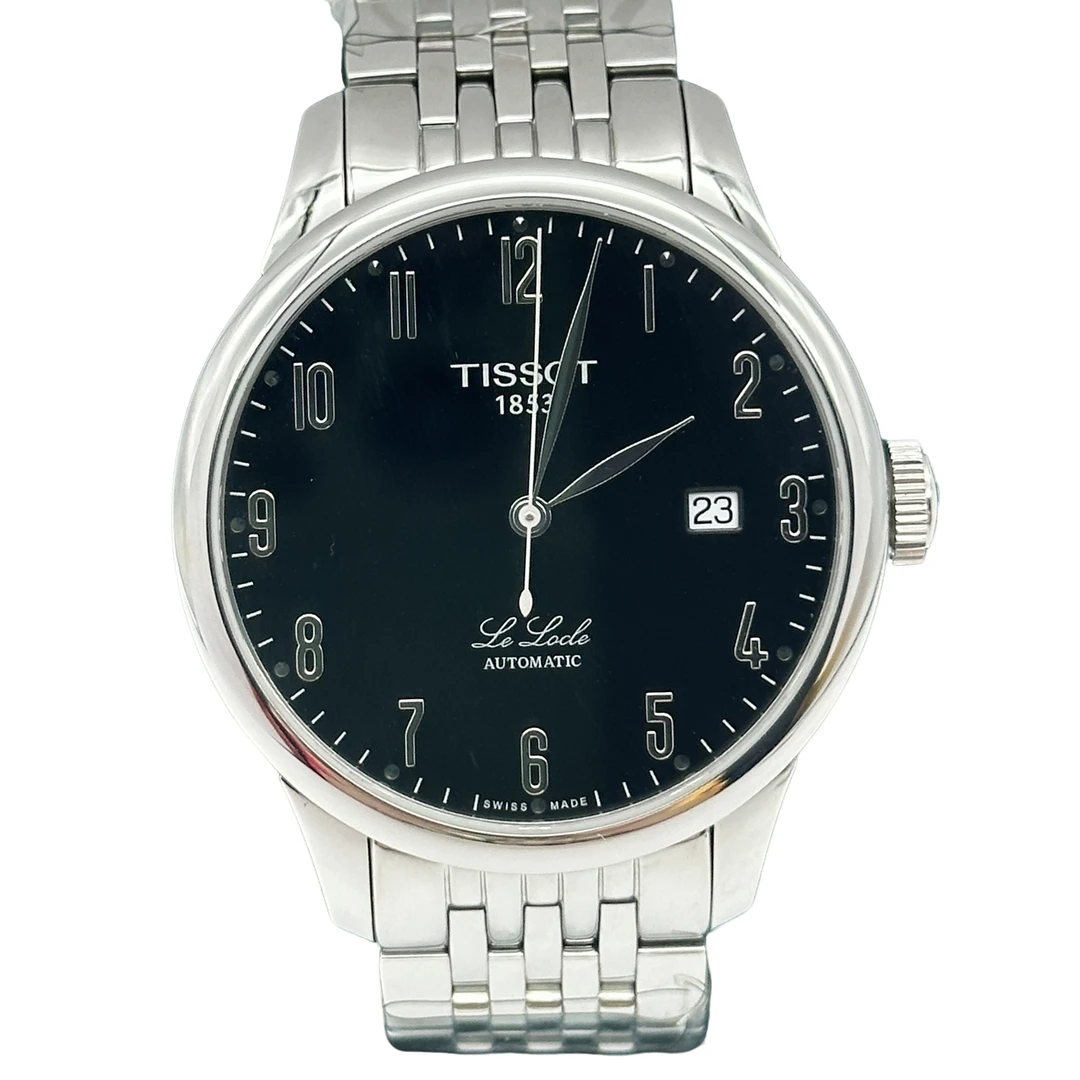 99新 Tissot/天梭 力洛克/臻耀/男士机械表/黑盘/公价4650/39.3MM
