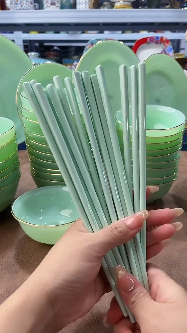 玉瓷筷子十双餐具