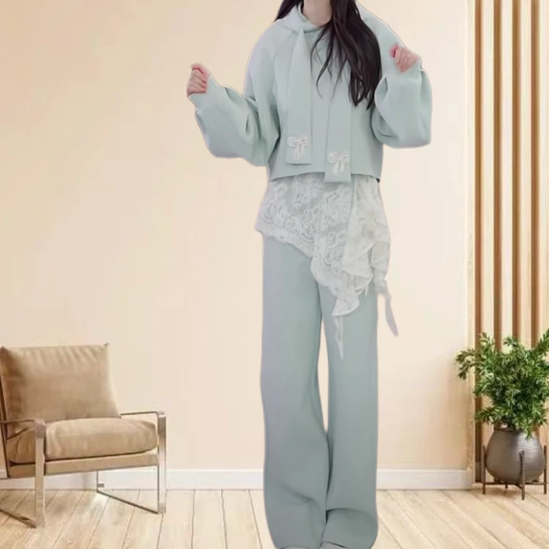 设计师款休闲百搭长裤套装