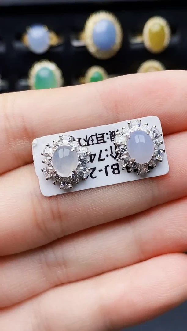 银S925镶嵌戒指翡翠6095