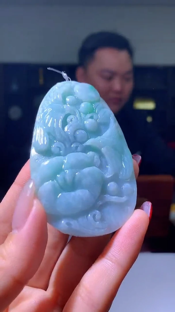 【闪购商品】定制翡翠未镶嵌1057hm-毛货挂件20