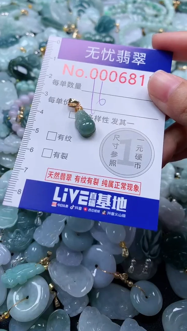 颈饰未镶嵌翡翠6812