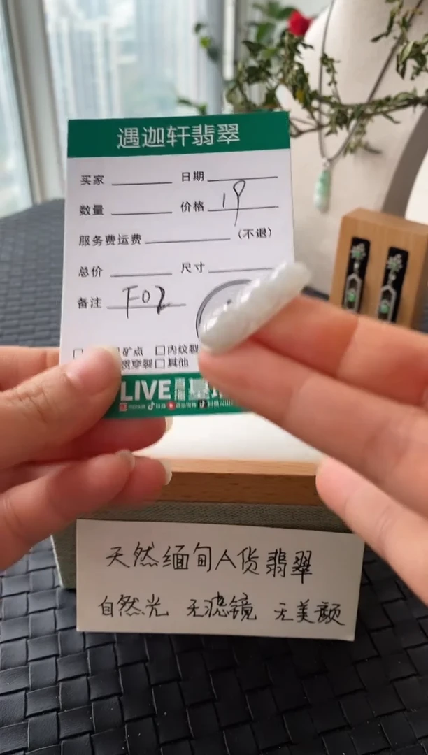 吊坠(不含链)未镶嵌翡翠F02