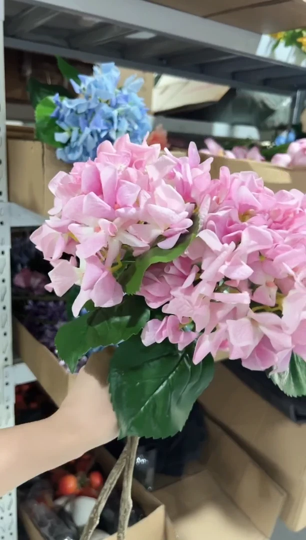2枝粉色手感保湿绣球