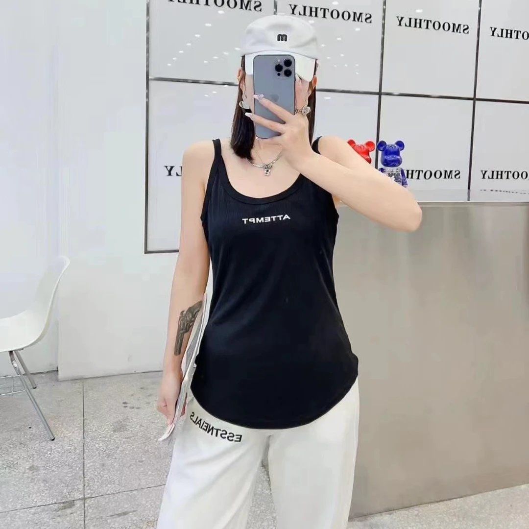 5601大码吊带背心女胖mm新款弹力百搭无袖内搭打底上衣