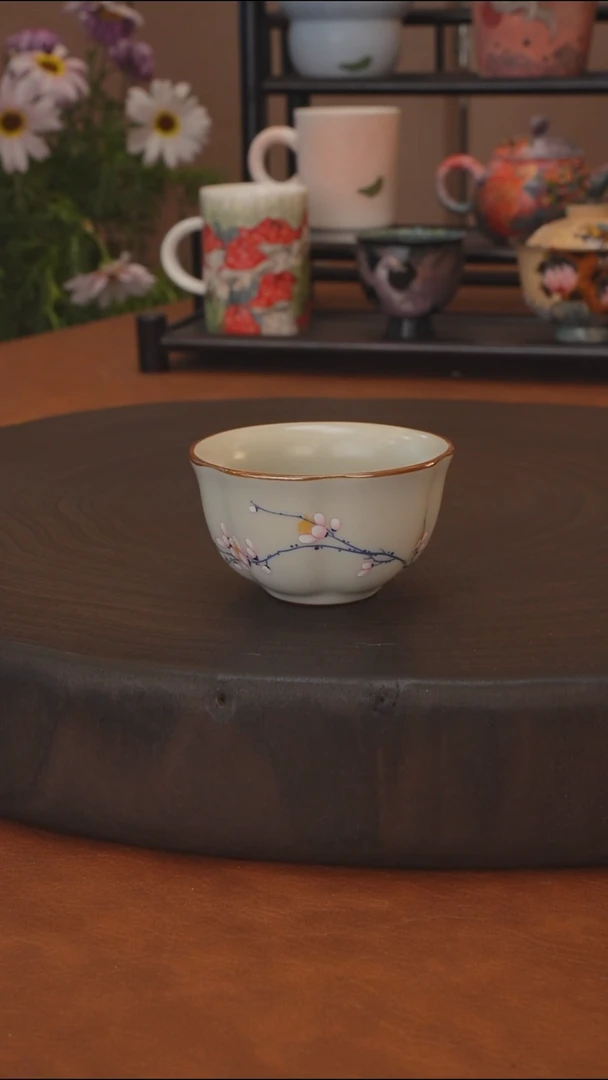 直播间福利 梅花花口杯
