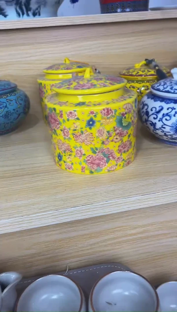 陶瓷茶具摆件旅行套组