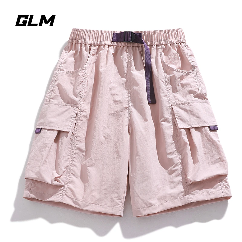 GLM多巴胺工装短裤男女款夏季情侣休闲透气薄款冰丝速干五分裤子