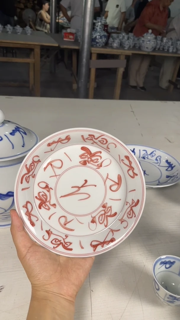 摆件手工手绘景德镇陶瓷柴窑