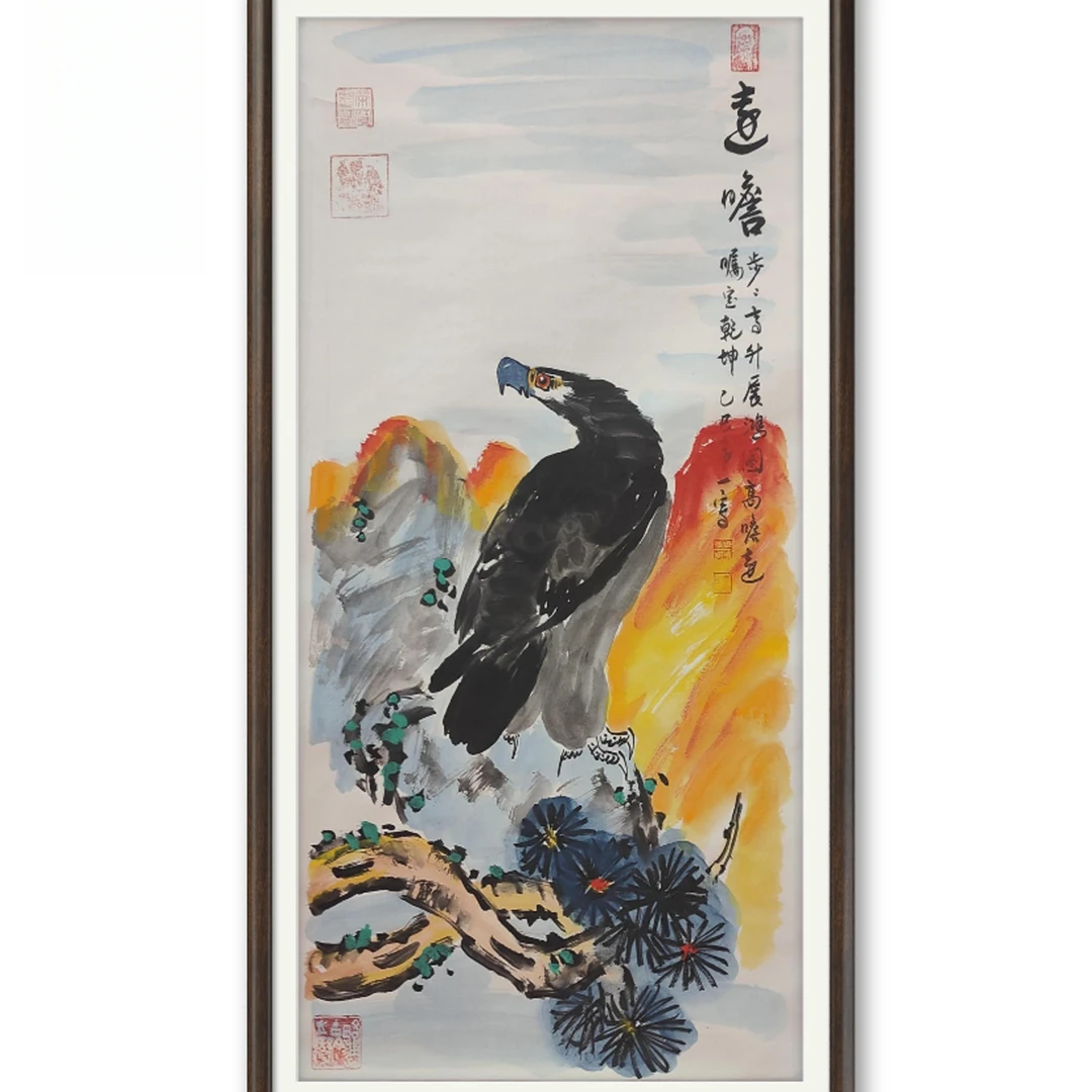 远瞻宣纸作品