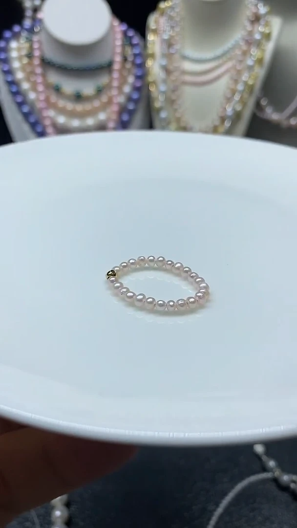 颈饰未镶嵌淡水珍珠多人戒指