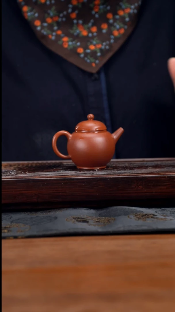 【闪购商品】紫砂茶壶110cc黄龙山原矿朱泥宫灯13