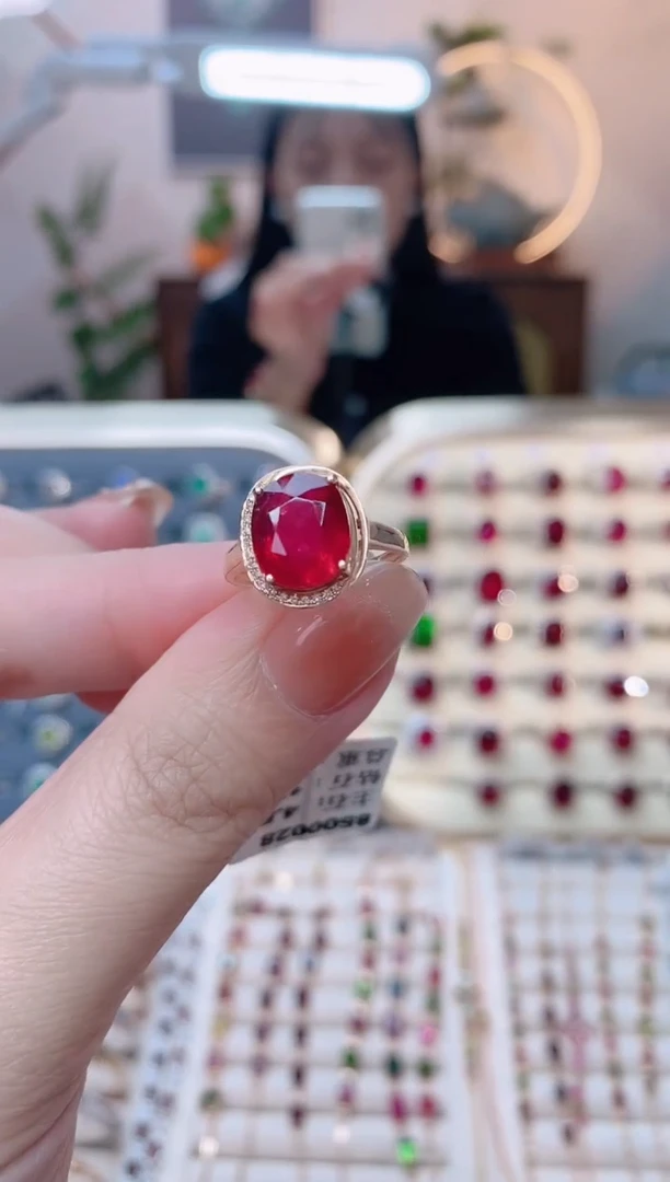 【闪购商品】碧玺18K金戒指18K金镶嵌1