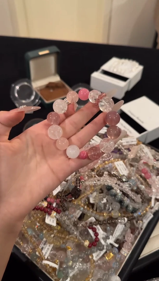 水晶手链合金草莓雪顶x1829