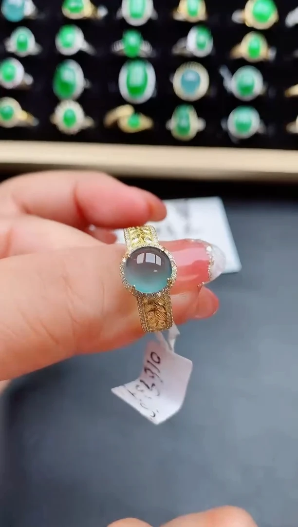 【闪购商品】翡翠戒指银S925镶嵌5080550