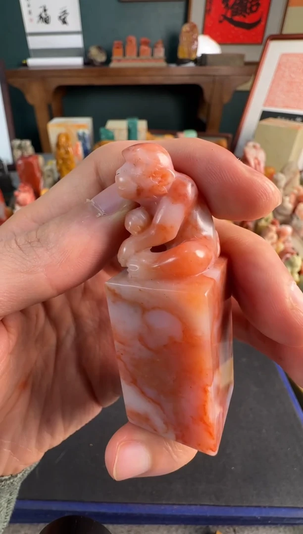 【闪购商品】青田石印石包四字8084