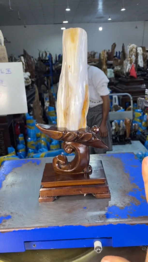 未镶嵌摆件硅化玉16