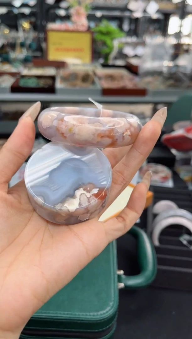 【闪购商品】石英质玉手镯未镶嵌56圈口（赠品镯心）S9127