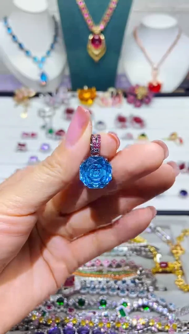 银S925镶嵌耳饰紫晶1