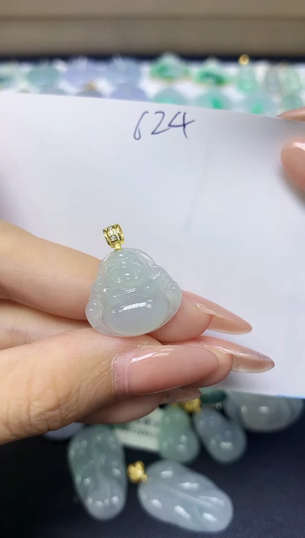 颈饰未镶嵌翡翠天然缅甸A货翡翠百元以上9元证书费自理