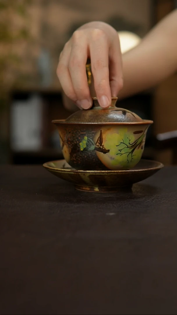 杯景德镇陶瓷杯碗柴烧多人