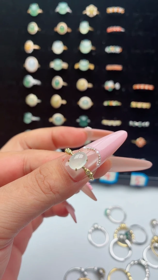 吊坠(不含链)银S925镶嵌翡翠.