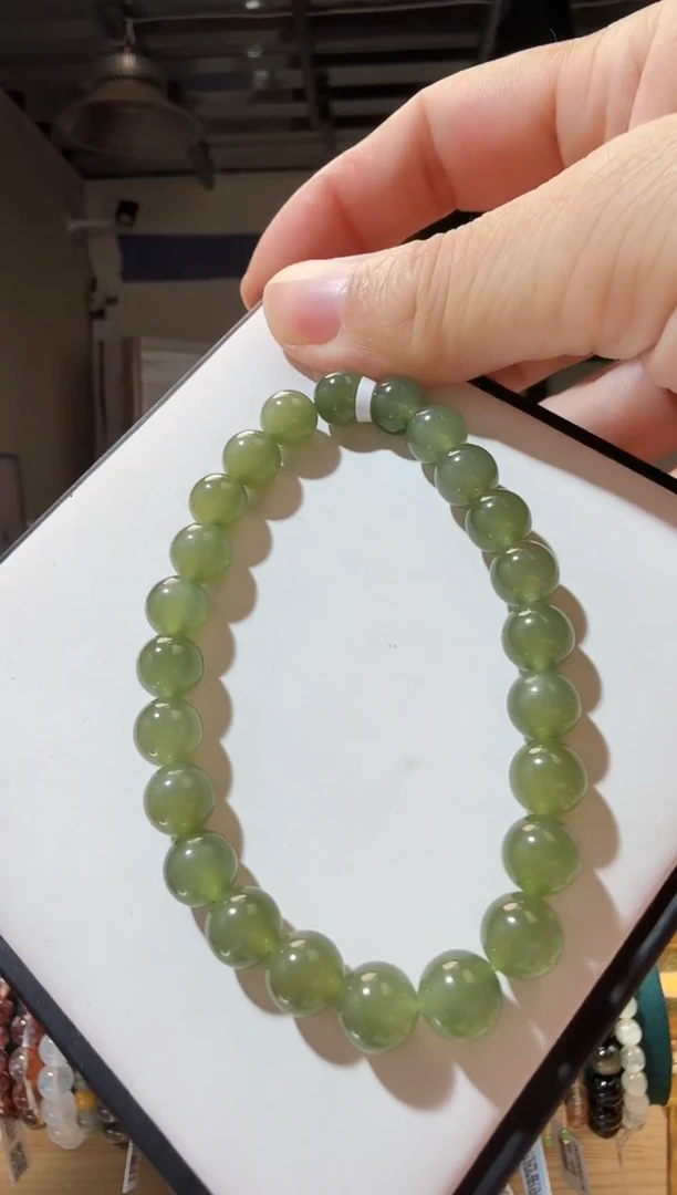 未镶嵌手链和田玉优2233 约7mm