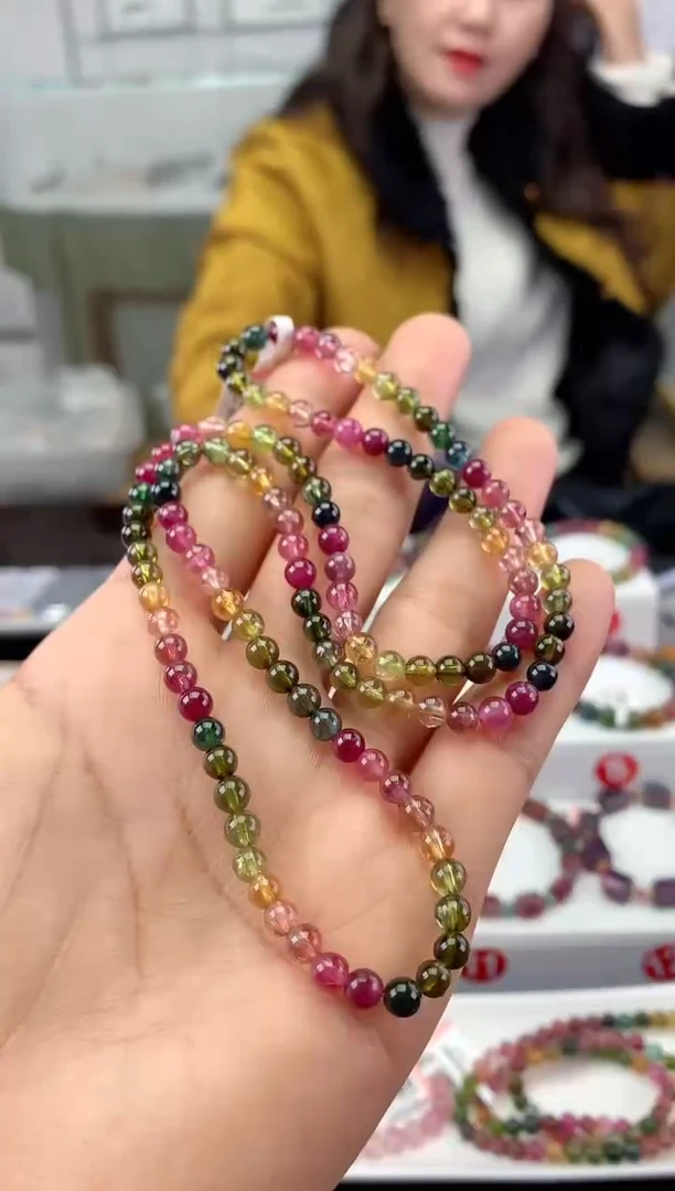 未镶嵌手串碧玺多样性发一条