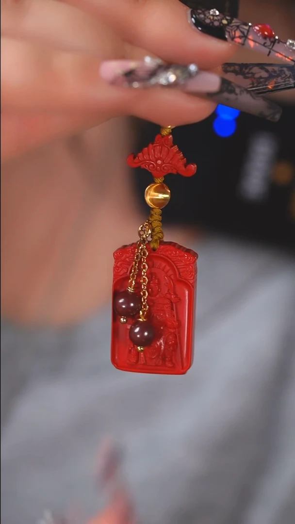 天然辰砂F1023  朱砂 文哲 挂件