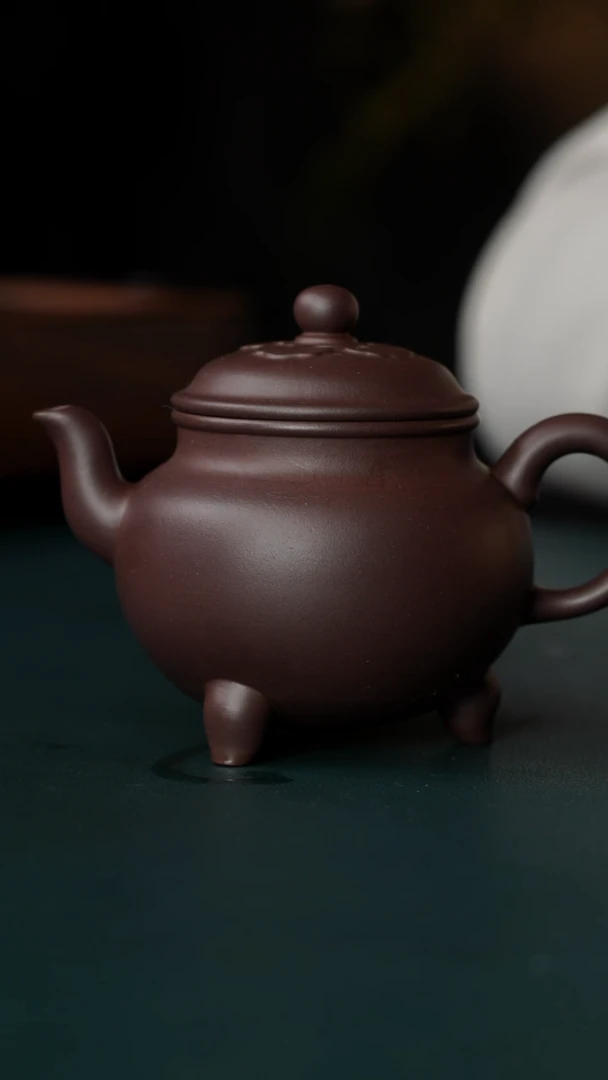 【闪购商品】紫砂茶壶皮青半手大彬如意150cc